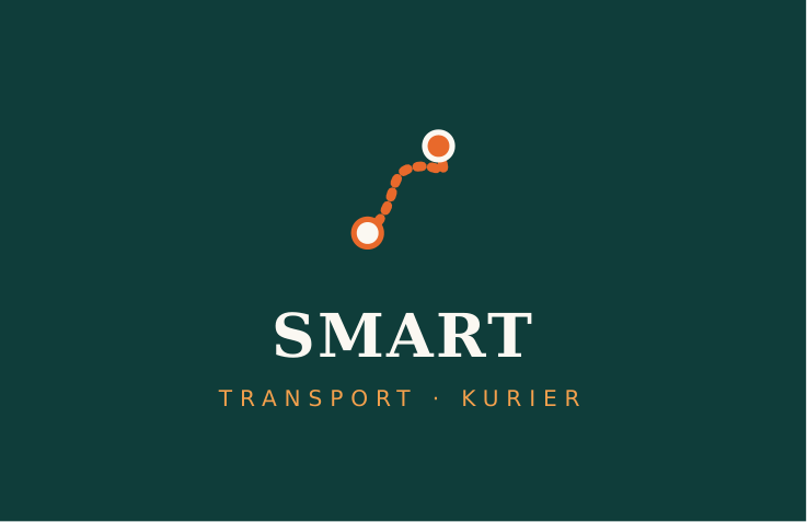 Visitenkarte Vorderseite: Logo auf Petrol